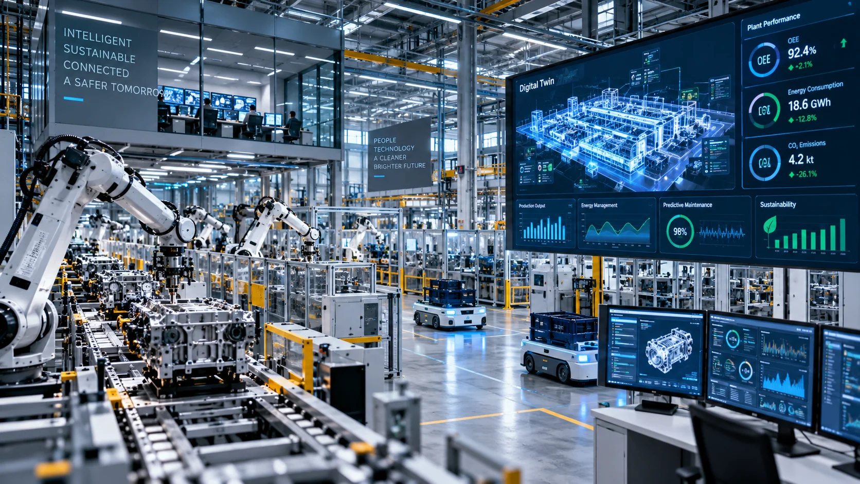 Industria inteligente con sistemas digitales de monitorización